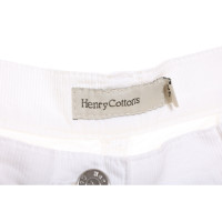 Henry Cotton's Trousers Cotton in White