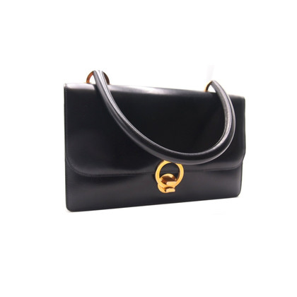 Hermès Ring Bag aus Leder in Schwarz