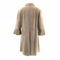 Brunello Cucinelli Jacket/Coat Suede in Grey