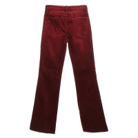 Current Elliott pantalon en velours côtelé en rouge