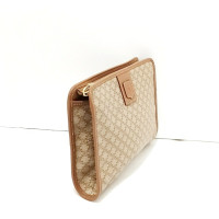 Céline Clutch aus Leder in Beige