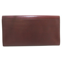 Cartier Clutch aus Leder in Bordeaux