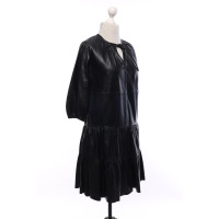 Set Robe en Cuir en Noir