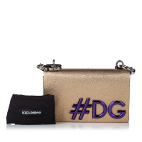 Dolce & Gabbana Borsa a tracolla in Pelle in Oro