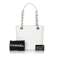 Chanel Sac fourre-tout en Cuir en Blanc