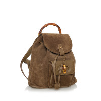 Gucci Backpack Suede in Brown