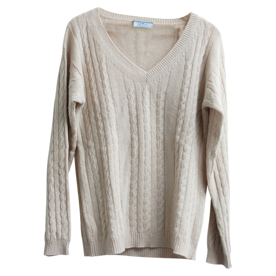 Prada Knitwear Wool in Beige