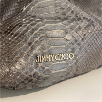Jimmy Choo Handtasche aus Leder in Grau