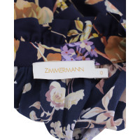 Zimmermann Top Silk in Blue