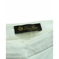 Loro Piana Jeans aus Baumwolle in Weiß