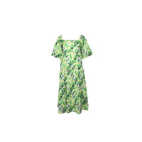 Faithfull The Brand Kleid aus Baumwolle in Grün
