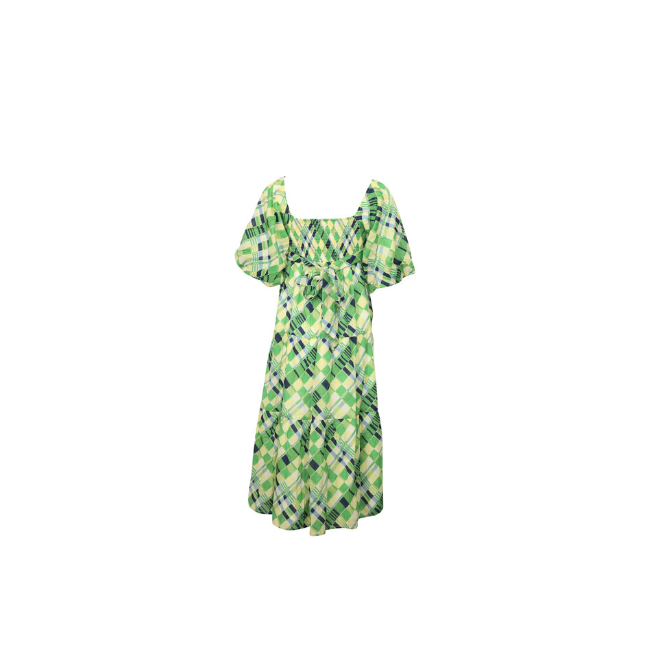 Faithfull The Brand Kleid aus Baumwolle in Grün