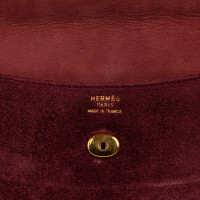 Hermès Shoulder bag Suede in Bordeaux