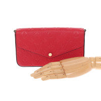 Louis Vuitton Pochette Félicie Empreinte Leather in Red