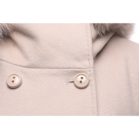 Max Mara Studio Jacket/Coat Wool in Beige