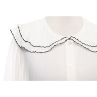 Massimo Dutti Top Silk in White