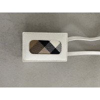 Burberry Täschchen/Portemonnaie aus Leder in Weiß