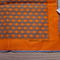 Hermès Gavroche aus Seide in Orange