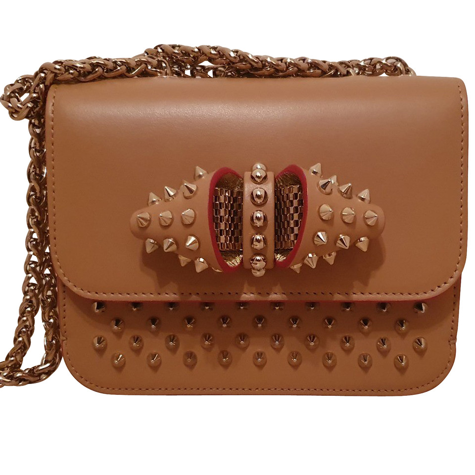 Christian Louboutin Handtasche aus Leder in Ocker