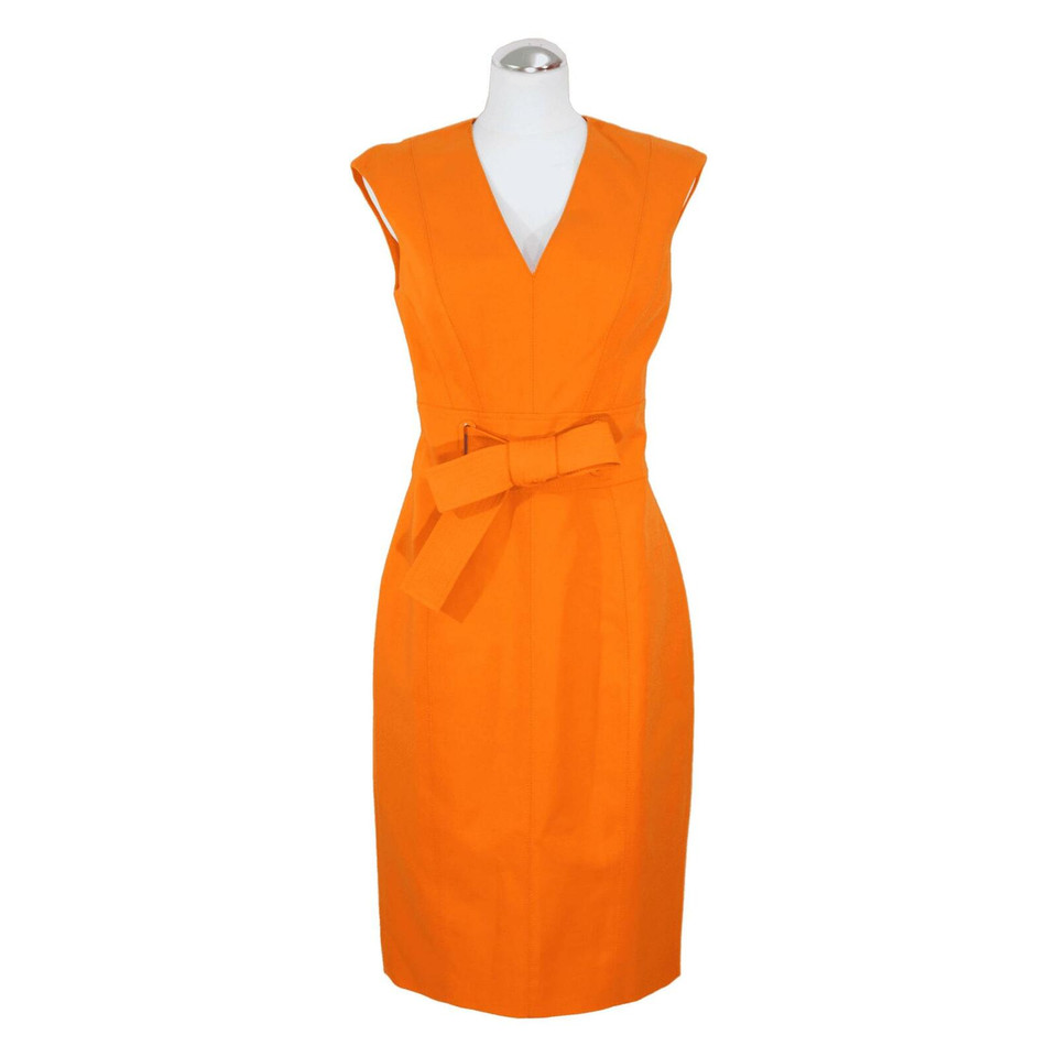 Karen Millen Dress Cotton in Orange