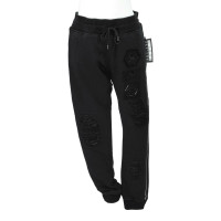 Philipp Plein Paire de Pantalon en Coton en Noir