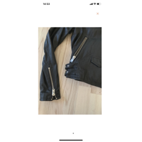 Iro Jacke/Mantel aus Leder in Schwarz