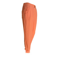 Armani Jeans Paire de Pantalon en Soie en Orange