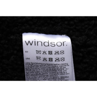Windsor Jas/Mantel Leer in Zwart