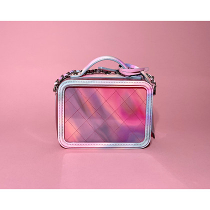 Chanel Vanity Case aus Leder in Rosa / Pink