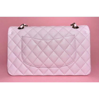 Chanel Timeless Classic Leer in Roze