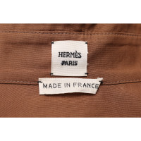 Hermès Oberteil aus Baumwolle in Braun