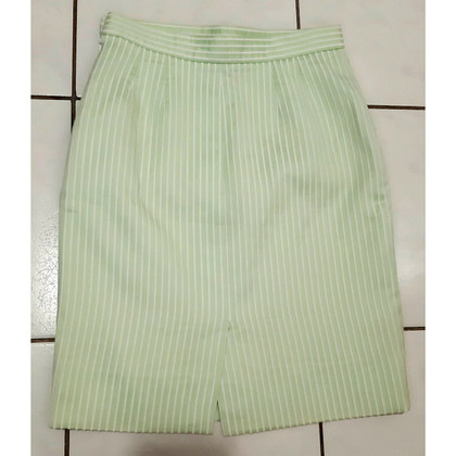 Yves Saint Laurent Skirt Cotton in Green