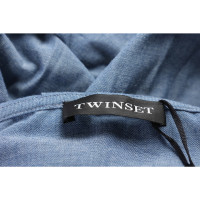 Twinset Milano Robe en Coton en Bleu