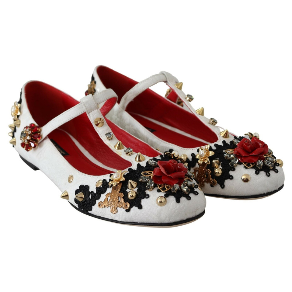 Dolce & Gabbana Slippers/Ballerina's in Wit