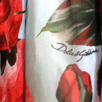 Dolce & Gabbana Kleid aus Seide in Türkis