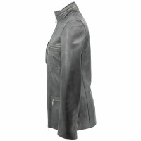 Céline Jacket/Coat Leather in Grey