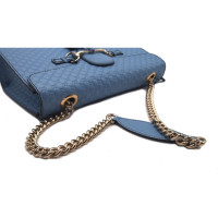 Gucci Emily Chain Strap in Pelle in Blu
