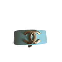 Chanel Bracelet/Wristband Leather in Turquoise