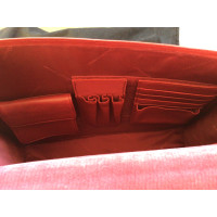 Piquadro Umhängetasche aus Leder in Rot