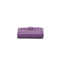Bottega Veneta Täschchen/Portemonnaie aus Leder in Violett