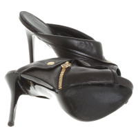 Alexander McQueen Sandali in Pelle in Nero