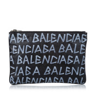 Balenciaga Clutch aus Leder in Schwarz