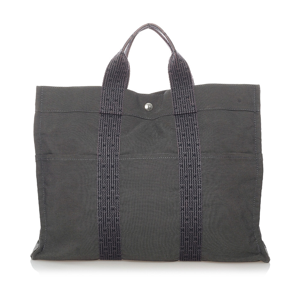 Hermès Herline aus Canvas in Grau