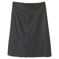 Donna Karan Leather skirt in black