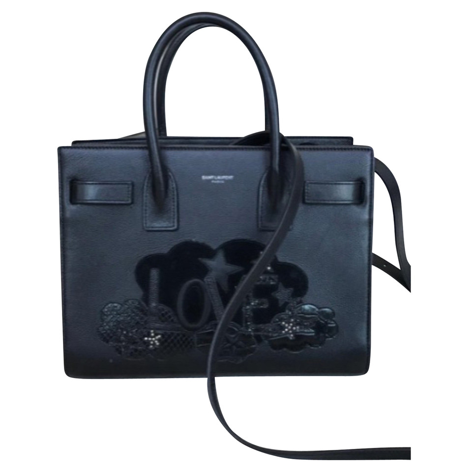 Saint Laurent Sac de Jour Baby Leather in Black