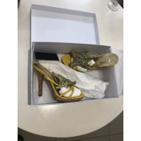 Gianmarco Lorenzi Sandals Leather in Yellow