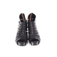 Ash Wedges aus Leder in Schwarz