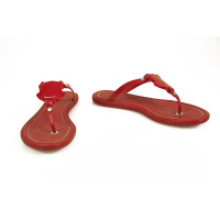 Moncler Sandals Leather in Red