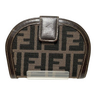 Fendi Sac à main/Portefeuille en Toile en Marron