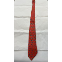 Hermès Krawatte aus Seide in Rot